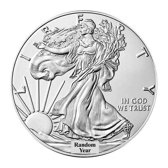 3718 1990 American Silver Eagle 1 oz .999 Fine Silver Dollar 