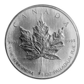 Canadian Palladium Maple Leaf 1 oz