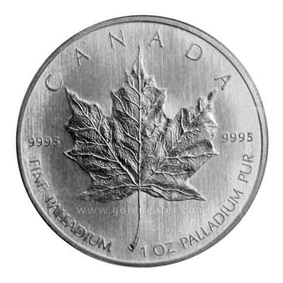 Canadian Palladium Maple Leaf 1 oz