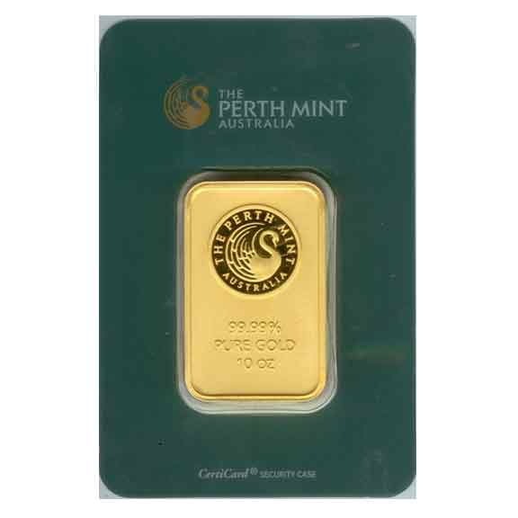 perth gold bar 10 oz