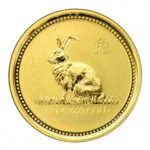 Australian Gold Lunar Rabbit 1 oz Series 1