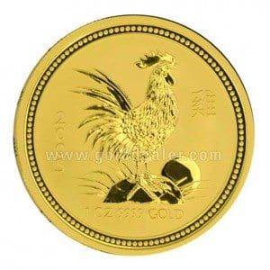 Australian Gold Lunar Rooster 1 oz Series 1