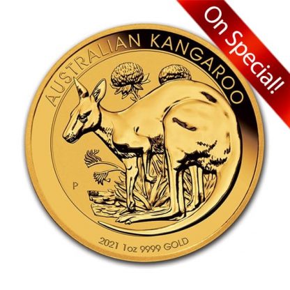 Australian Gold Kangaroo 1 oz 2021 On Sale