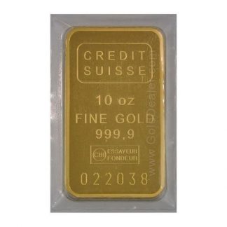 Credit Suisse Gold Bar 10 oz