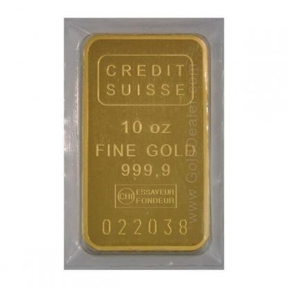 Credit Suisse Gold Bar 10 oz