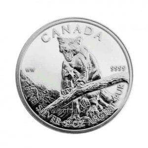 Canadian Silver Wildlife Cougar 1 oz