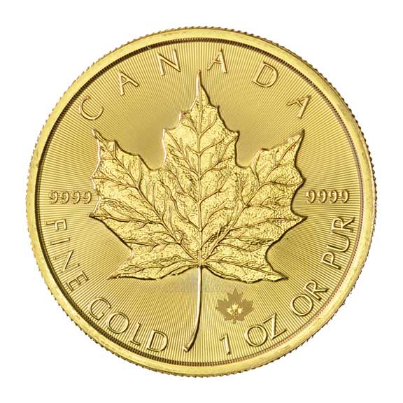 Buy 1 oz. Canadian Gold Maple Leaf, Gold Coins