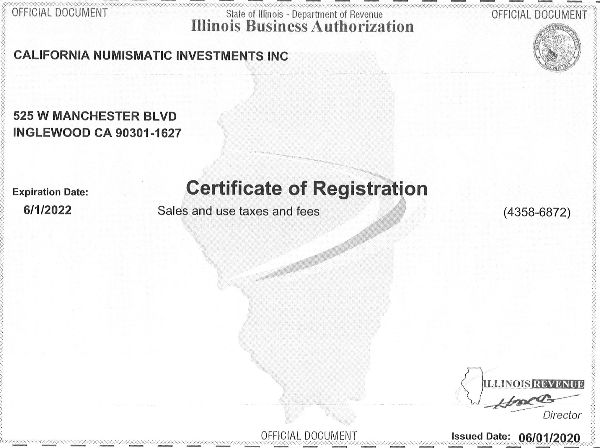 Illinois State Tax GoldDealer